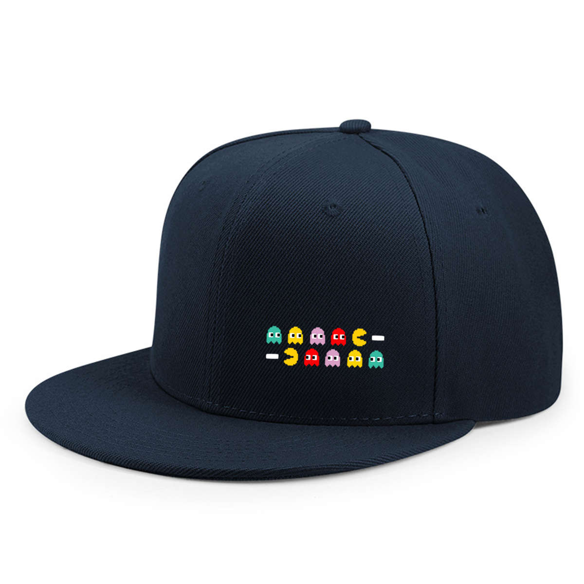 Street Style Adjustable Snapback Cap With Colorful Smiling Face Design C Sun Safeguard Polyest