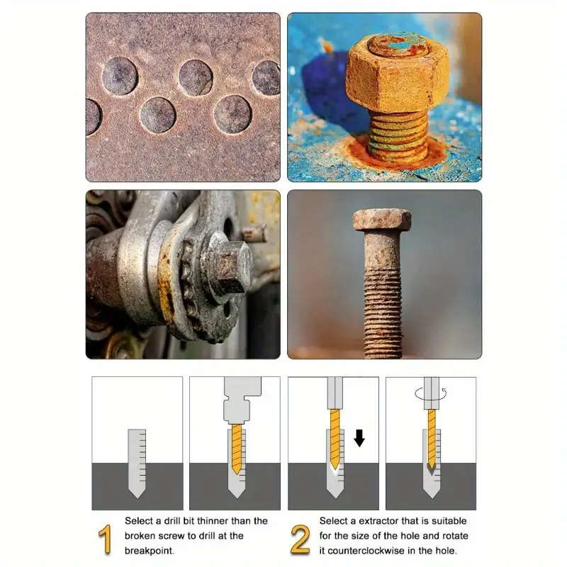 10-Piece Screw And Bolt Extractor Set