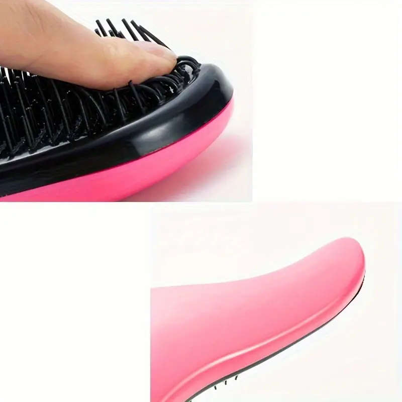 Ergonomic Detangling Hair Comb with Magic Handle COLOR PURPLE