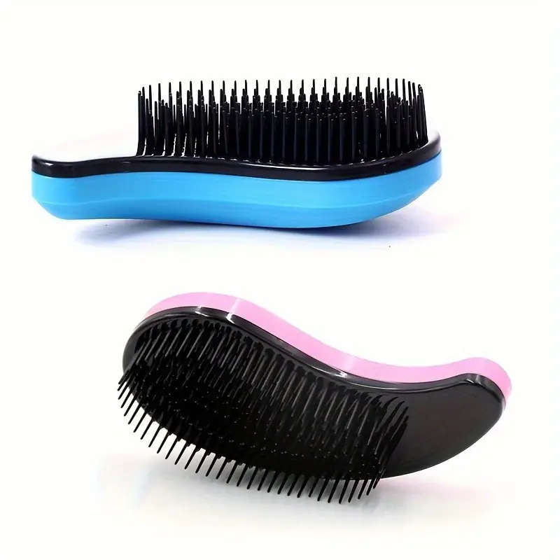 Ergonomic Detangling Hair Comb with Magic Handle COLOR PURPLE