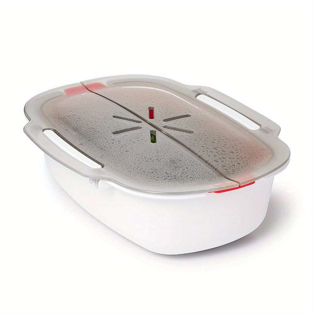 1pc Versatile Microwave Steamer for Vegetables Fish and Meat Easy-to-Use Kitchen Gadget