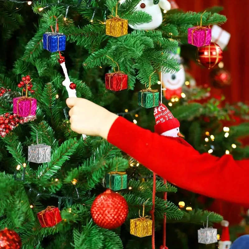 96 Plastic Holiday Christmas Tree Gift Boxes