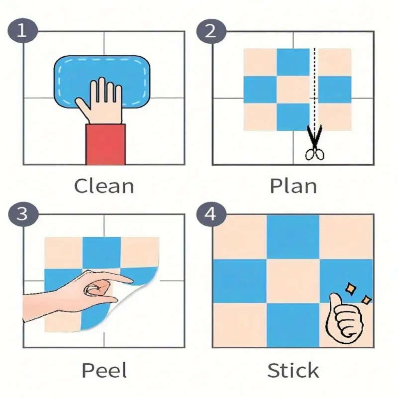 60pcs 3D Wall Tile Stickers Foam Self Adhesive Anti-collision Wallpaper