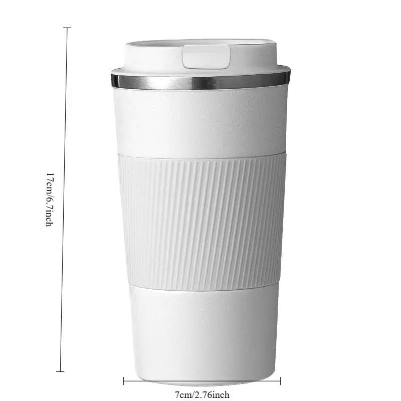 Portable Stainless Steel Coffee Cup With Lid