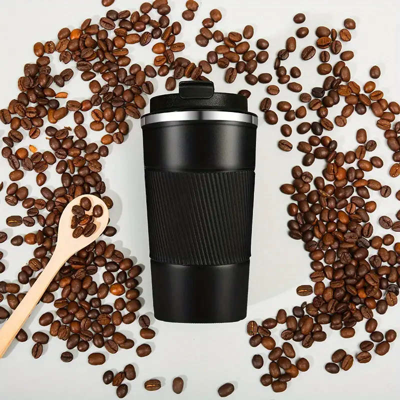 Portable Stainless Steel Coffee Cup With Lid