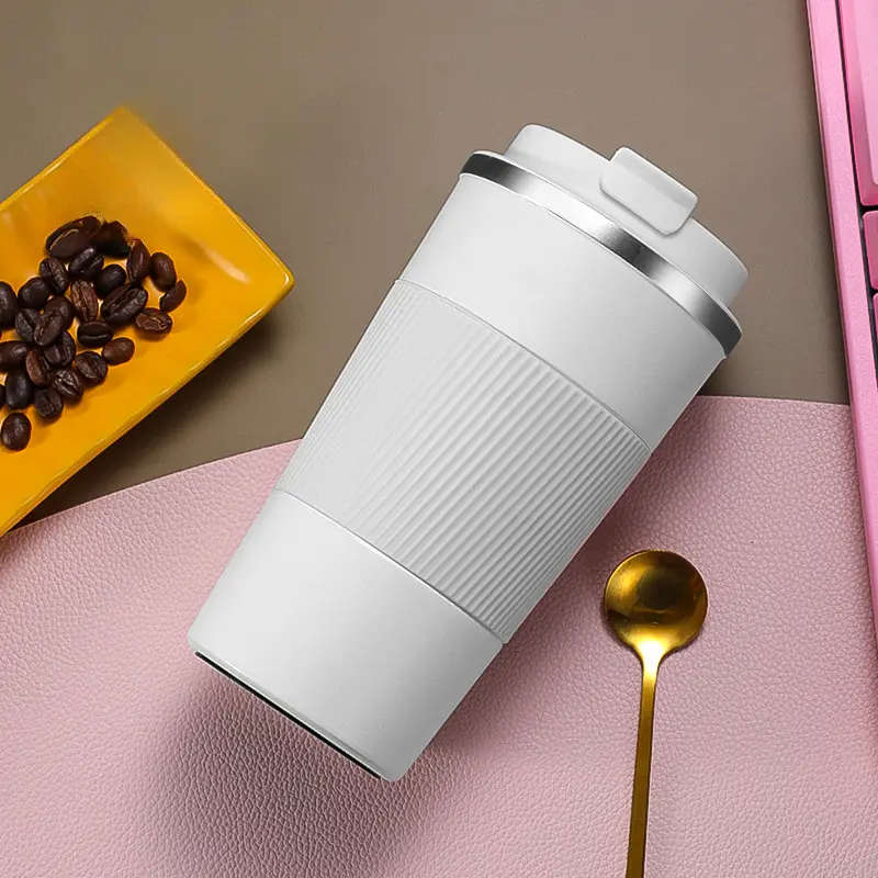 Portable Stainless Steel Coffee Cup With Lid