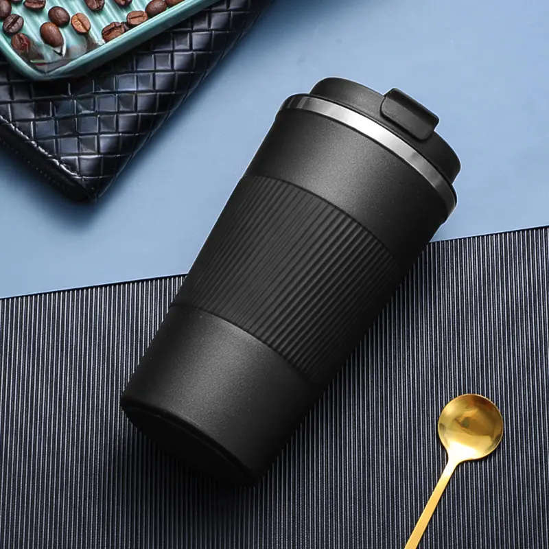Portable Stainless Steel Coffee Cup With Lid