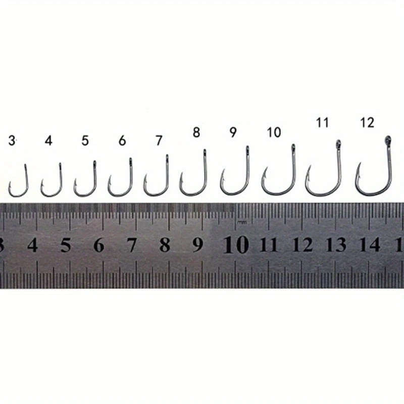 100Pcs High Carbon Steel Flip Fish Hooks