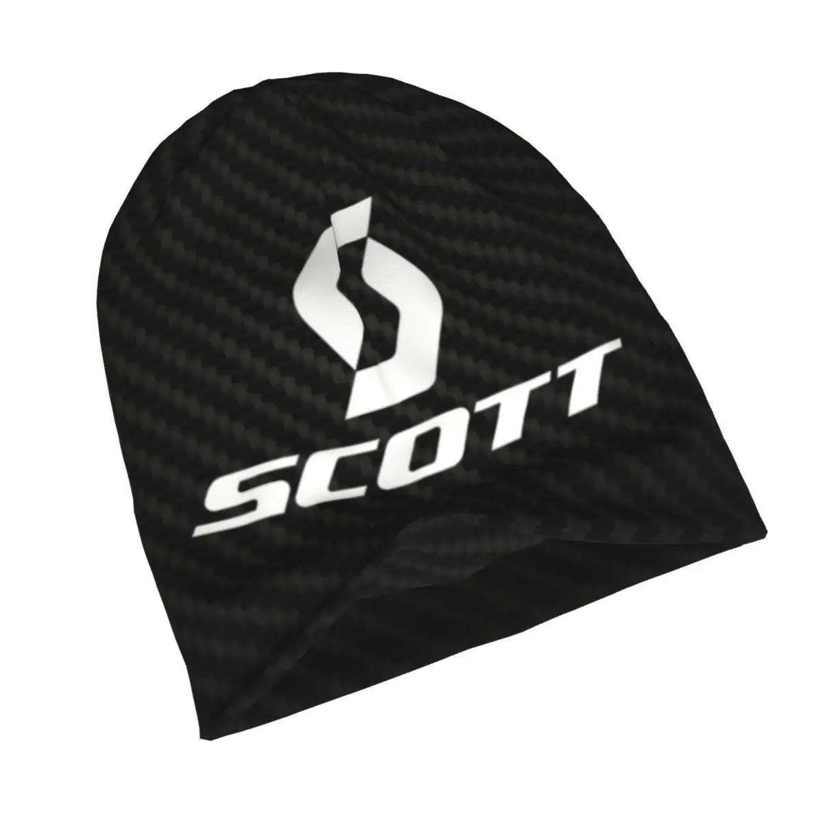 1pc Scott Unisex Street Style Knit Beanie Hat Polyester and Elastane Stretchable Fabric Windproof