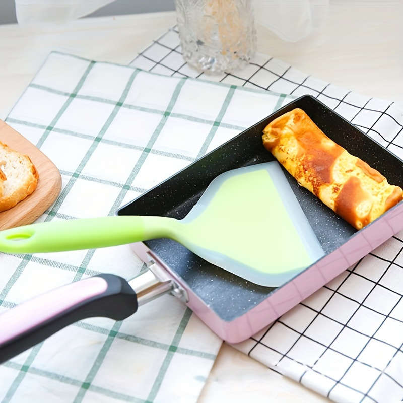 Silicone Spatula for Non-Stick Pans BBQ Grilling Pizza Pancakes Wide Mouthed Flexible H