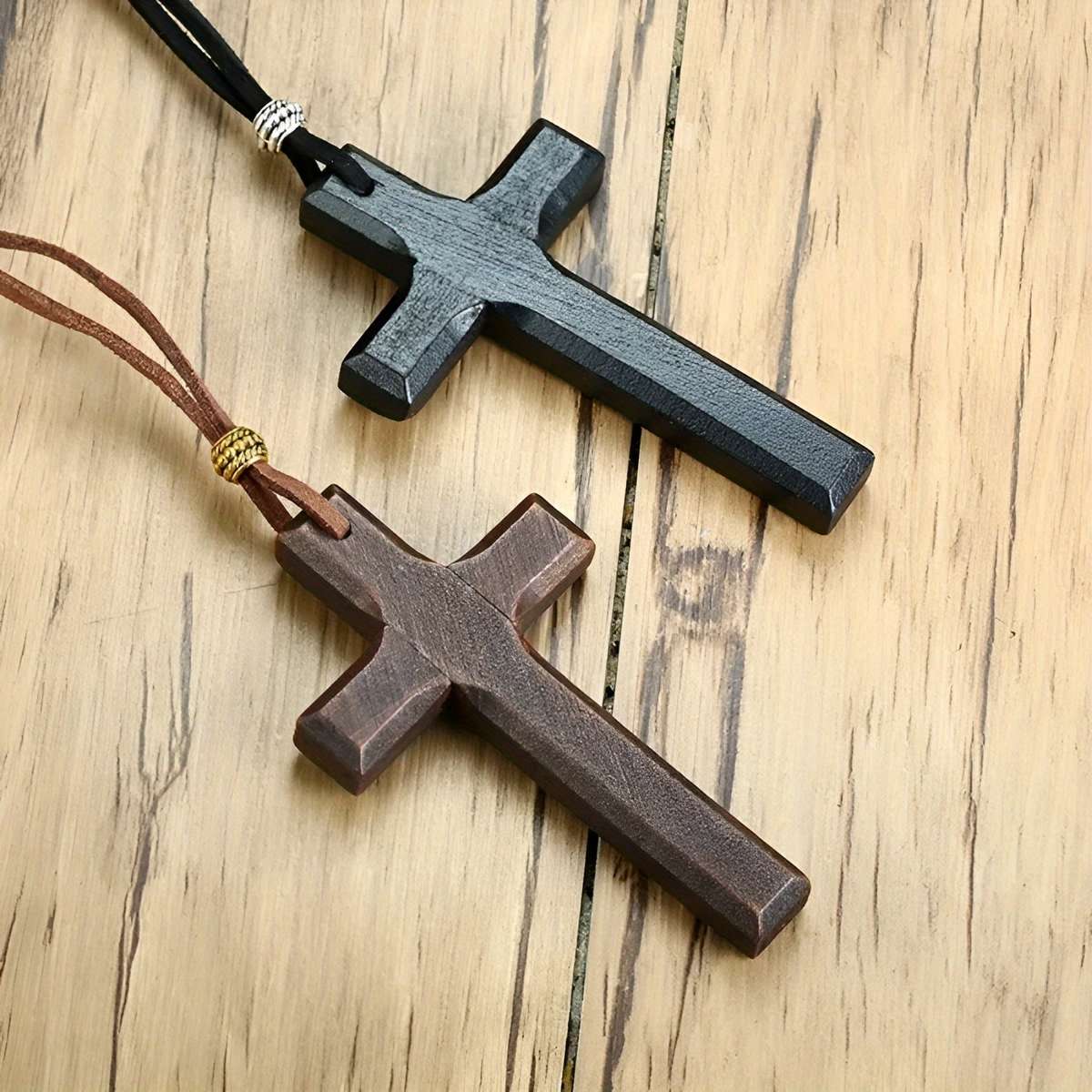 1 Piece A Brown Jesus Theme Pendant