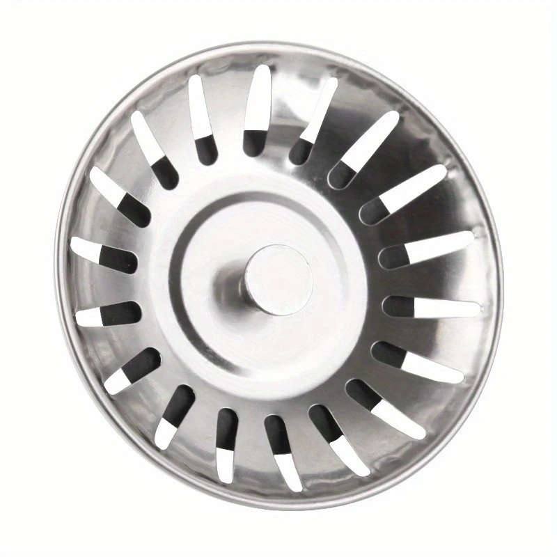 1pc Kitchen Sink Strainer Stopper Stainless Steel Waste Plug Sink Filter Bathroom Hair Catcher Sink