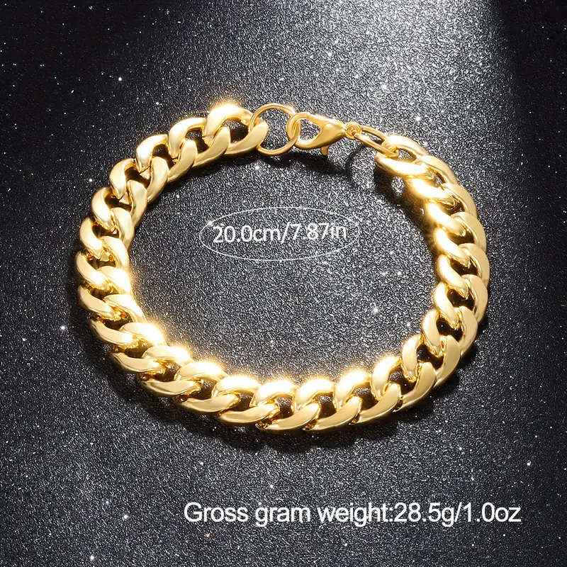 2pcs Men's Quartz Watch and Bracelet Set