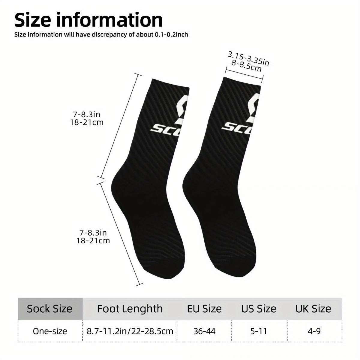 1 Pair One Size White Socks