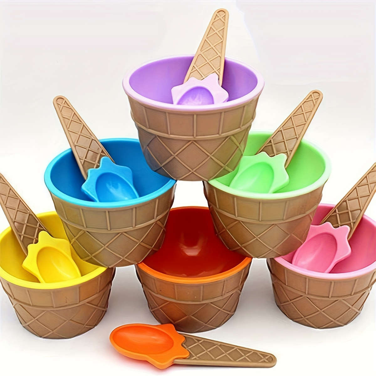 6pcs scoops and 6 bowls ice cream mixing bowls food and play with hot hands ice cr