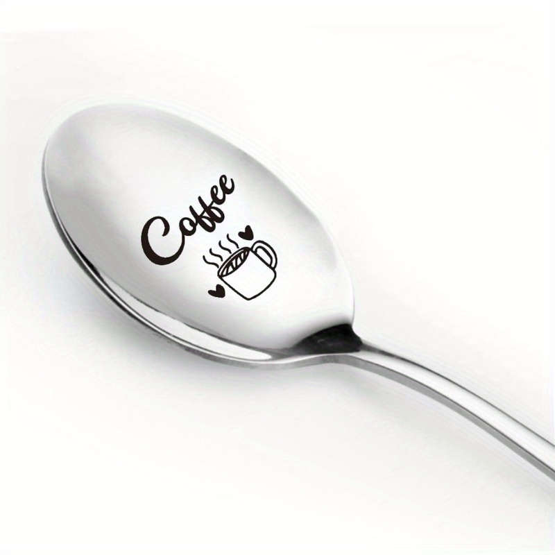 1pc Stainless Steel Spoon Set The Perfect Gift for Dad Ice Cream Dessert Salad Dinner Bi