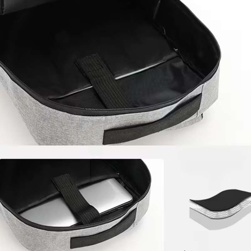 3Pcs Bag Set Laptop Backpack Chest Bag Zipper Handbag