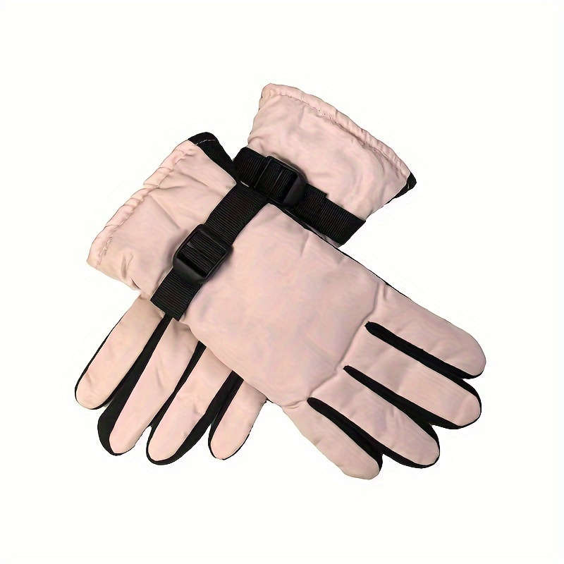 1 Pair Black Warm Gloves