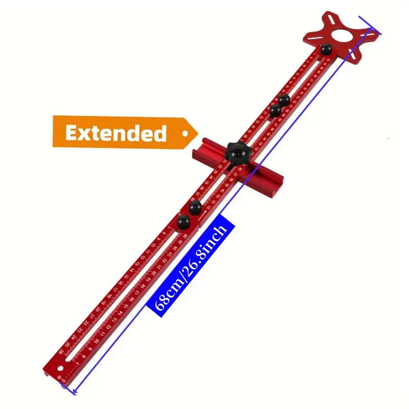 3-in-1 Extended Router Milling Groove Bracket Aluminum Alloy Woodworking Cutting and Milling Circula