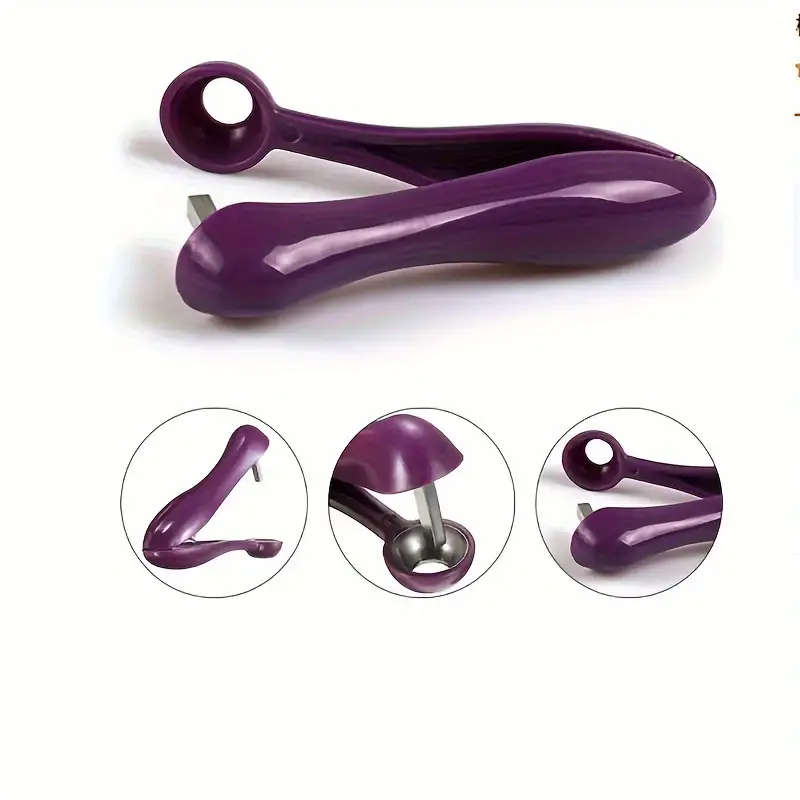 1pc Plastic Cherry Pitter Tool Quick and Easy Pitting Comfortable Grip Ideal for Cherry Recipes and