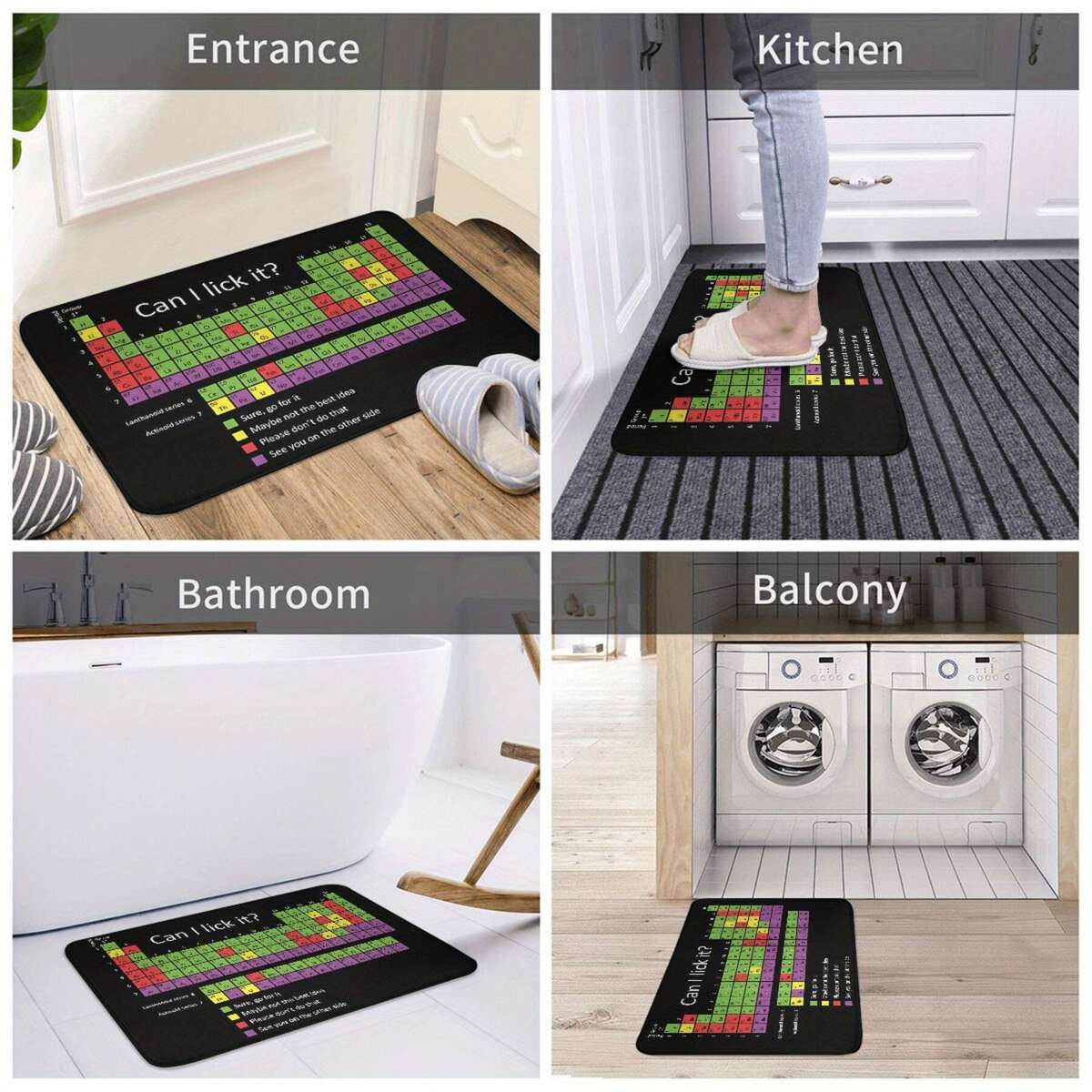 1Pc 40x60cm Art Floor Mat