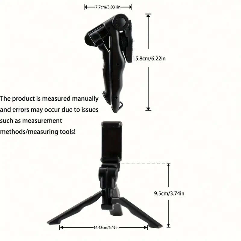 360-Degree Rotating Anti-Shake Smartphone Tripod Mount