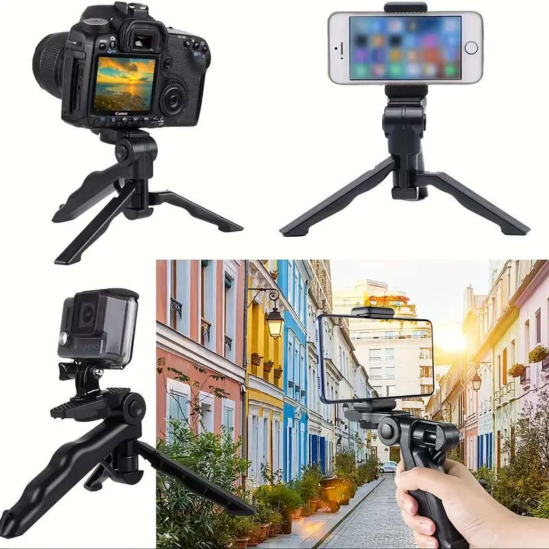 360-Degree Rotating Anti-Shake Smartphone Tripod Mount