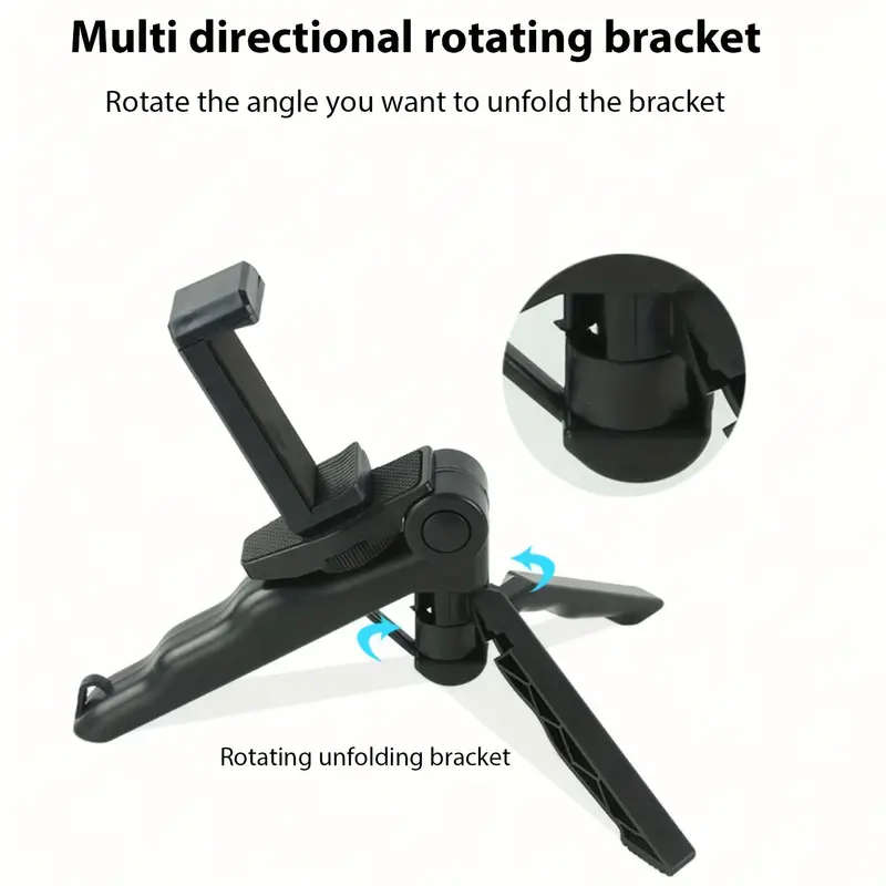 360-Degree Rotating Anti-Shake Smartphone Tripod Mount