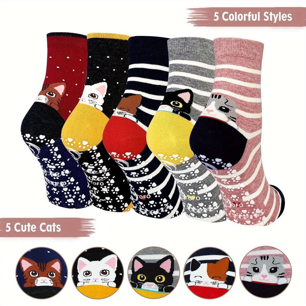 Sock Set A 5Pairs Size Us 5 9 Eu 35 41
