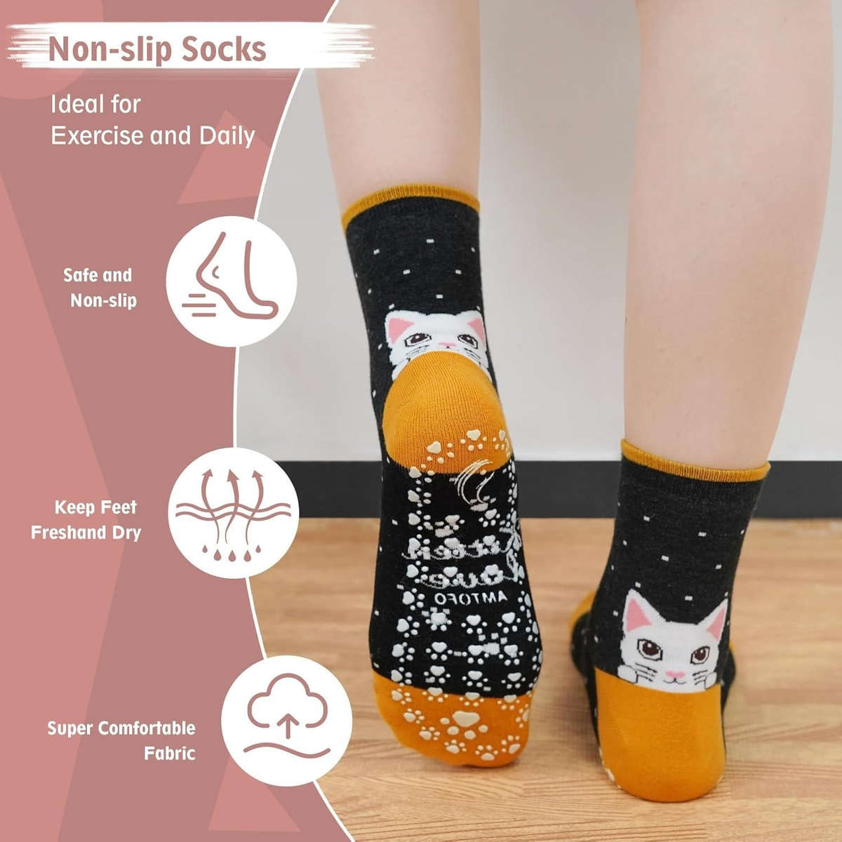 Sock Set A 5Pairs Size Us 5 9 Eu 35 41