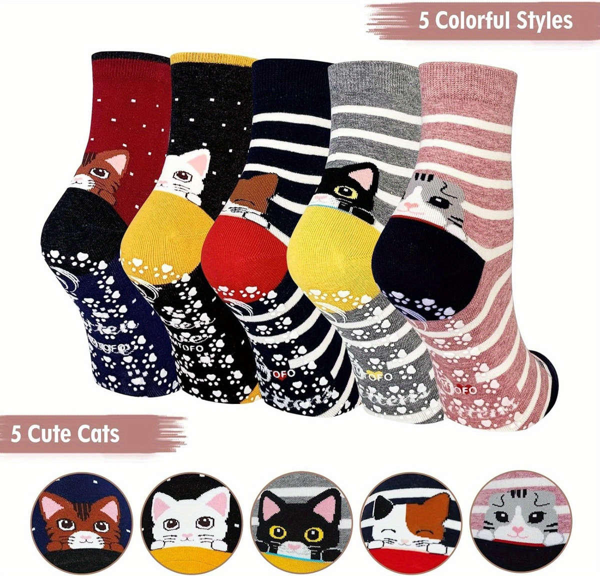 Sock Set A 5Pairs Size Us 5 9 Eu 35 41