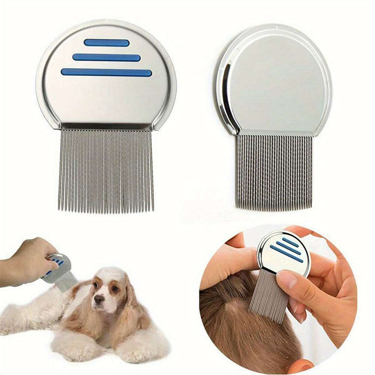 Blue Pet Comb