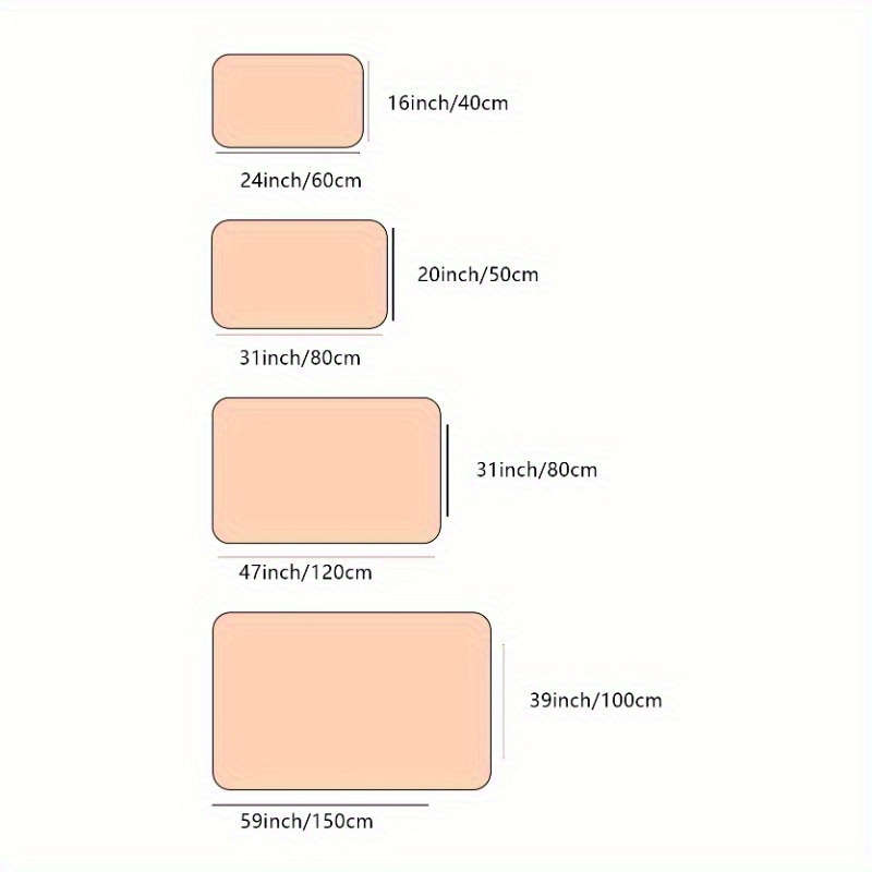 1Pc 80x120cm Floor Mat