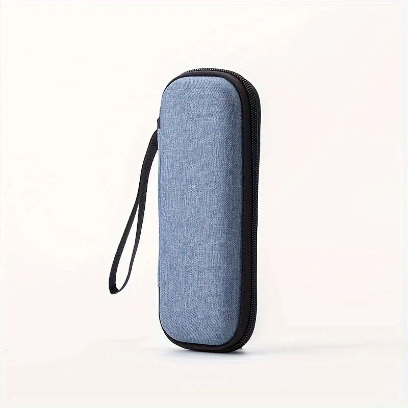 1pc Vintage-Inspired EVA Hard Shell Razor Case Portable Durable Water-Resistant Easy to Clean Gray