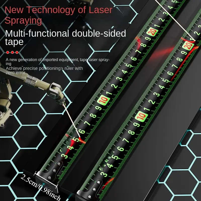 5m Durable Fluorescent Measuring Tape