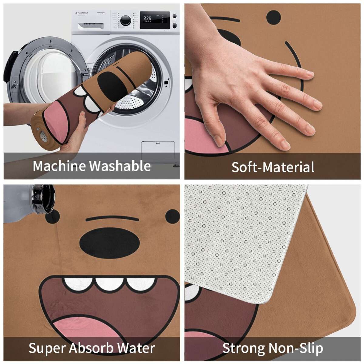 1Pc Art 50x80cm Floor Mat