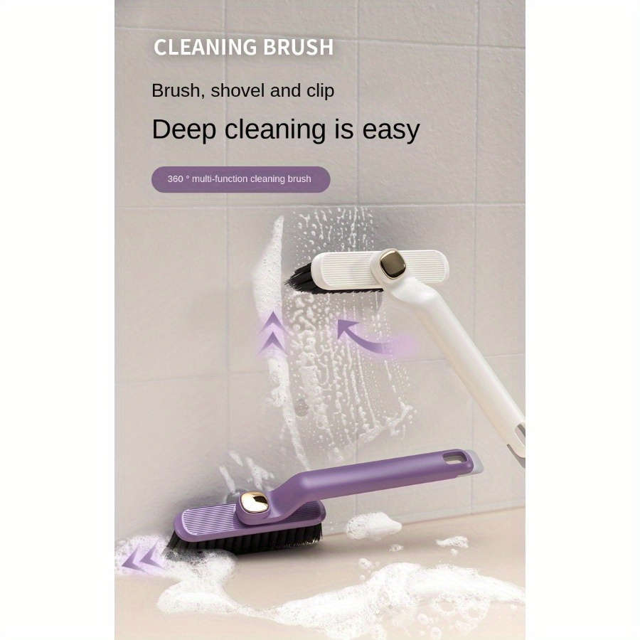 1pc 360 Rotating Tile Master 3-In-1 Bristle Cleaning Brush