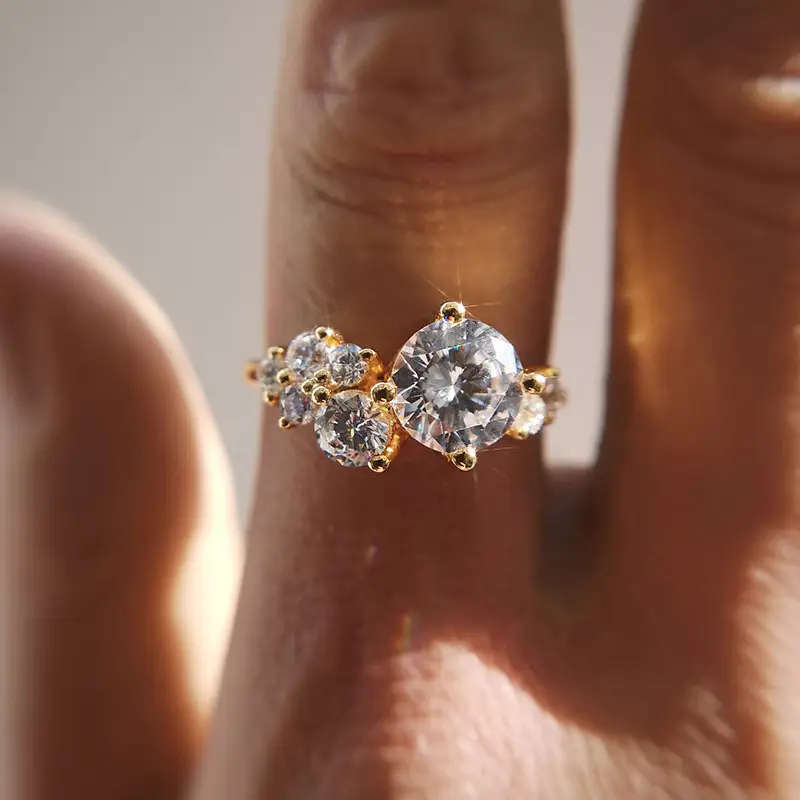 14K Gold Plated Cubic Zirconia Ring