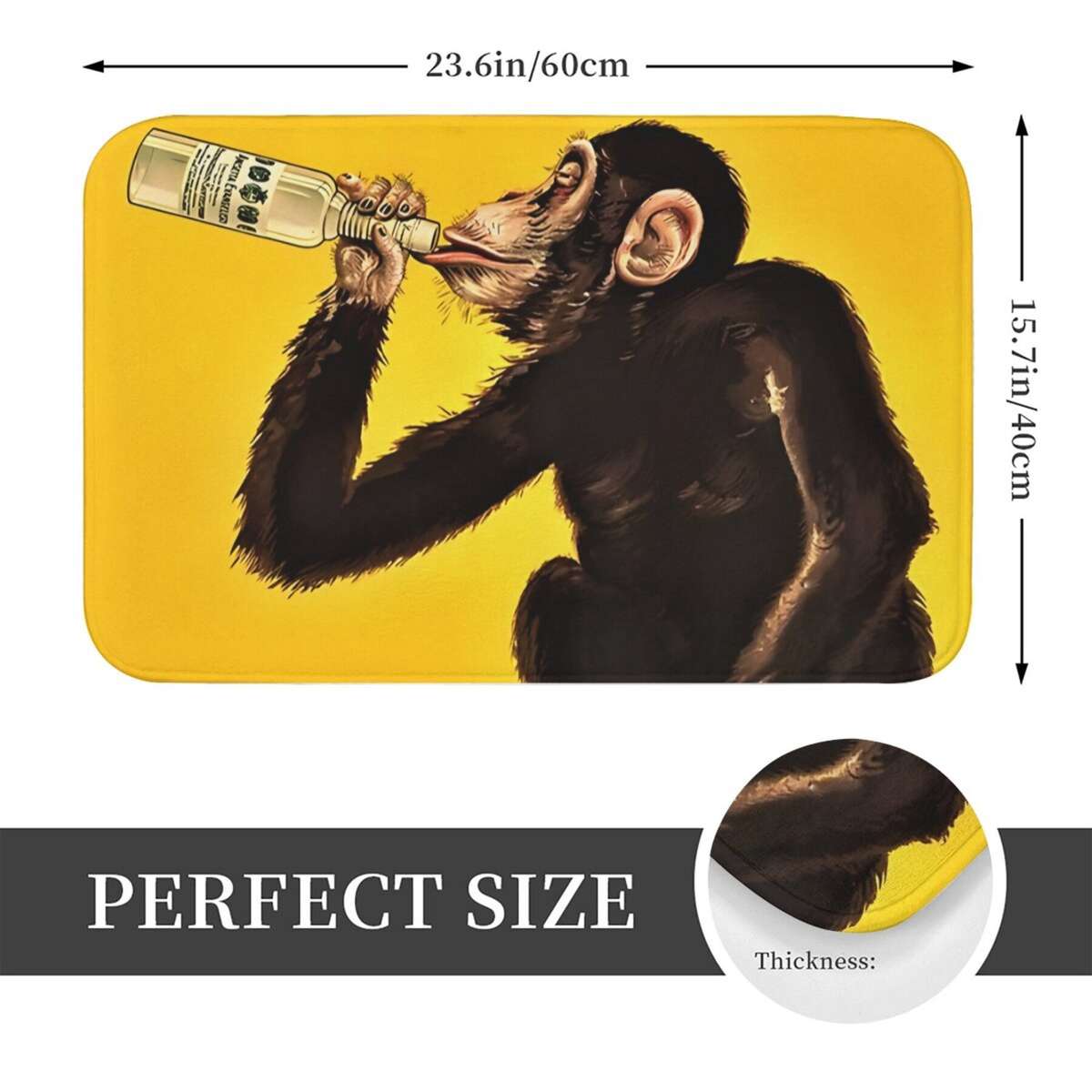 1Pc 40x60cmArt Floor Mat