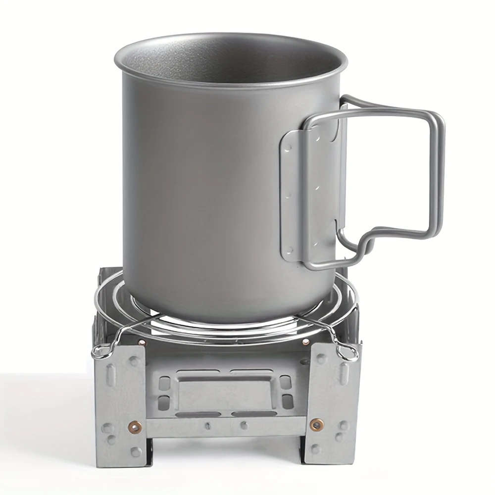 1Pc German Folding Stove Solid Alcohol Fuel Portable Camping Grill Iron Outdoor Cooker With No Ignit