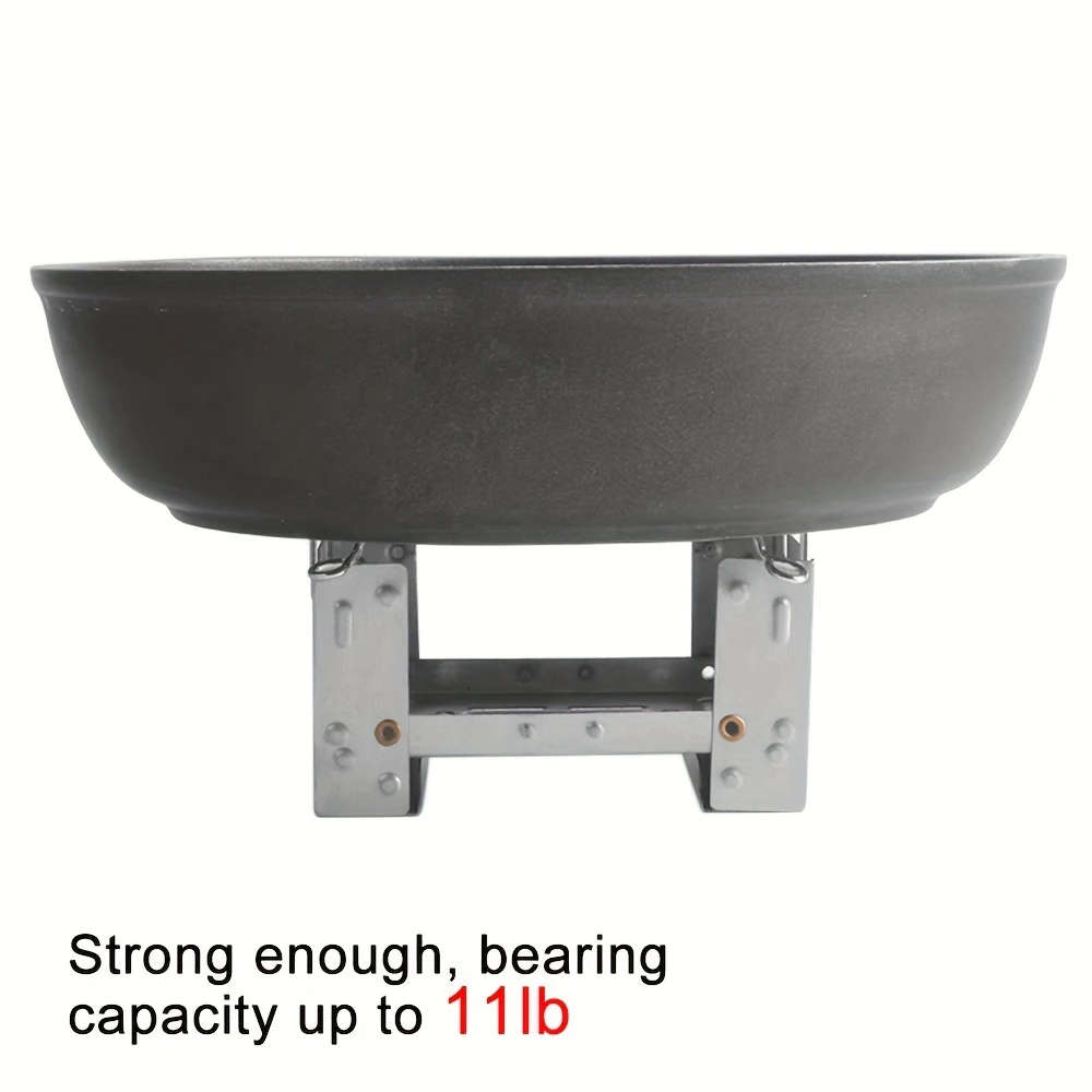 1Pc German Folding Stove Solid Alcohol Fuel Portable Camping Grill Iron Outdoor Cooker With No Ignit