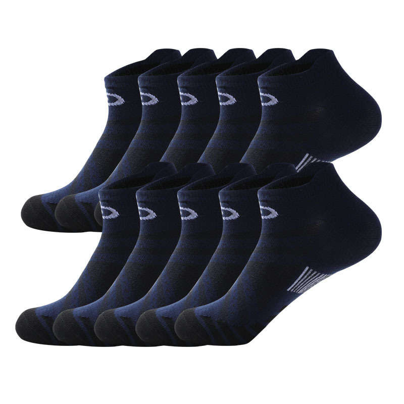 10 Pairs Dark Gray One Size High Elastic Socks