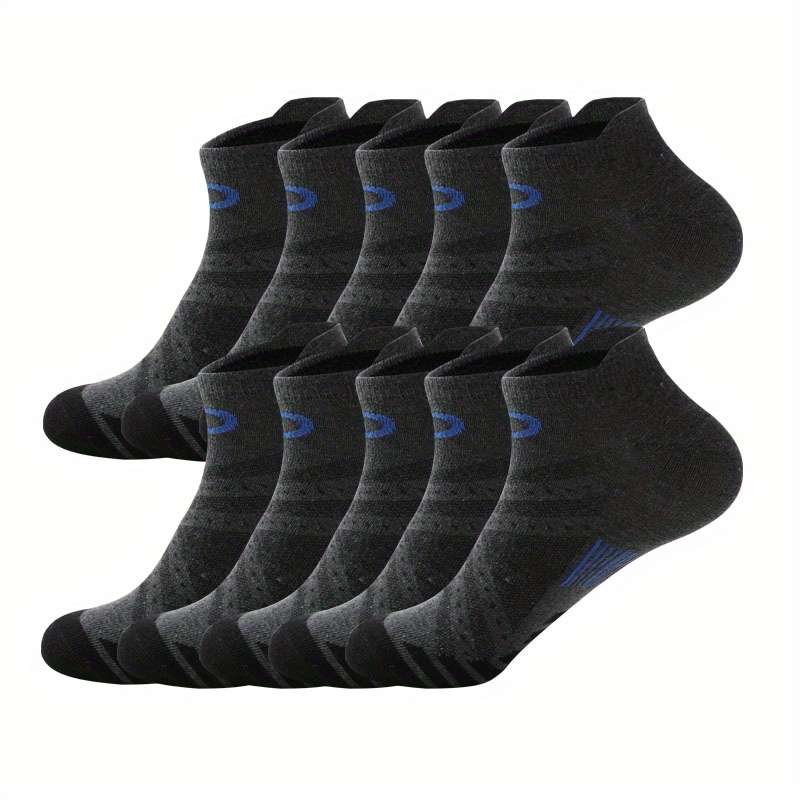 10 Pairs Dark Gray One Size High Elastic Socks