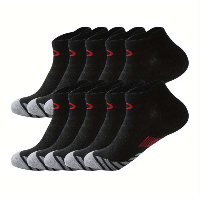 10 Pairs Dark Gray One Size High Elastic Socks