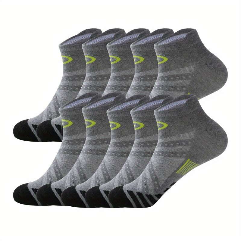 10 Pairs Dark Gray One Size High Elastic Socks