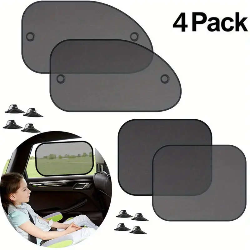 4pcs Premium Car Window Sunshade Set Ultimate UV Protection Easy Install And Remove Keeps