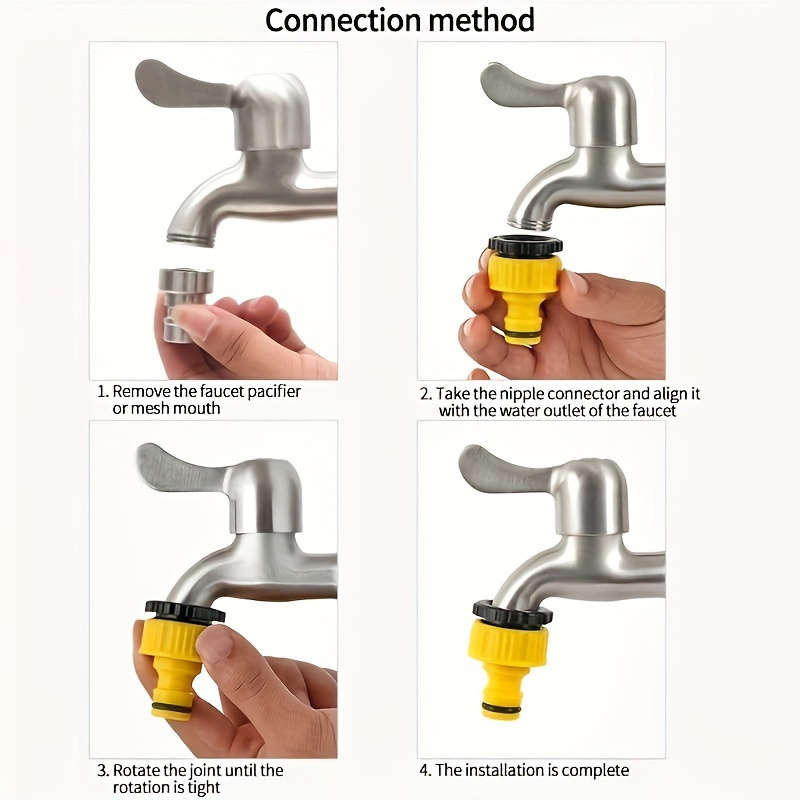 15Pcs Set Plastic Quick Connect Garden Irrigation Hose Fittings