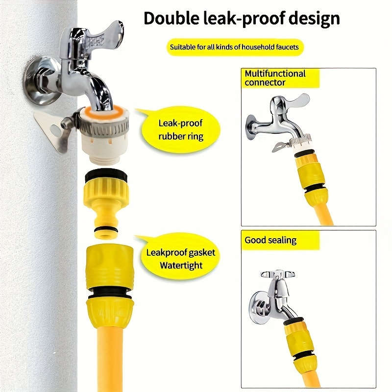 15Pcs Set Plastic Quick Connect Garden Irrigation Hose Fittings