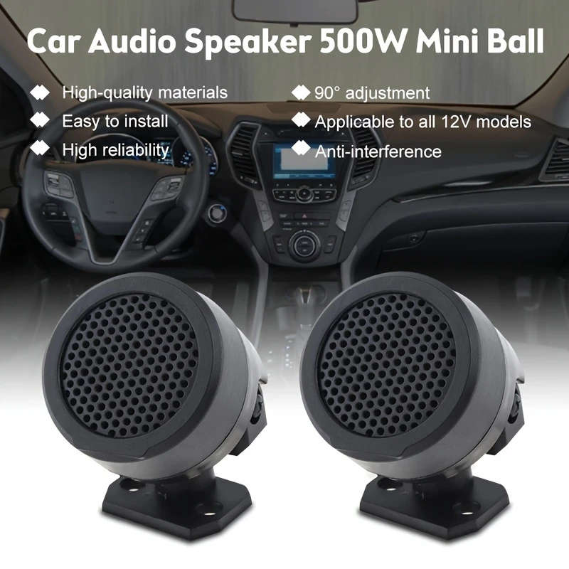 2Pcs High Performance Car Speakers Full Range Pre Wired Subwoofers For Enhanced Audio Experience