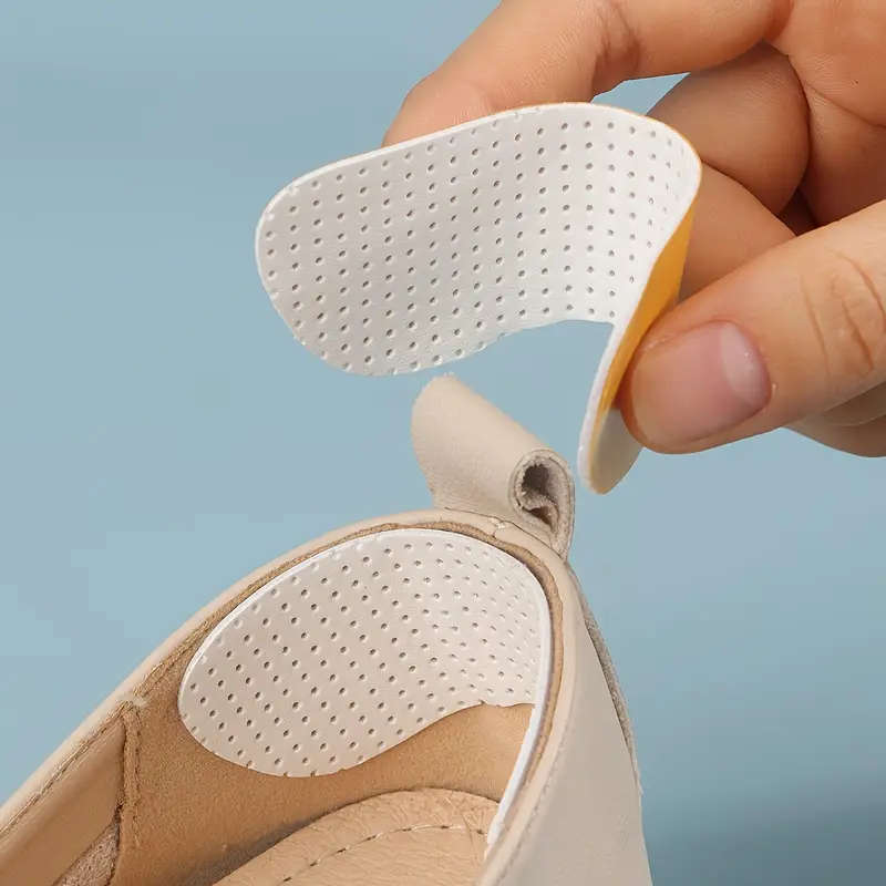 2pcs Soft Heel Stickers Anti-Slip Shock-Absorbing Foot Pads for High Heels And Sneakers No Odor Soli
